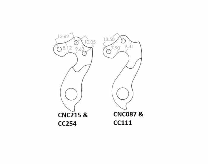 Rear Gear Mech Derailleur Hanger - CNC087 - Image 3